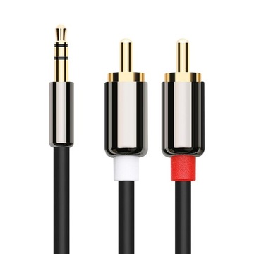 KABEL MINI JACK 3,5mm 2RCA CHINCH AUX 1,5M STEREO