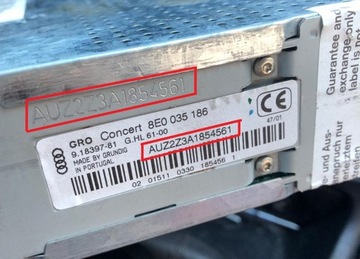 Расшифровка # Код радио # AUDI # REMOTE RNS-E