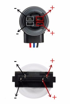 DUAL COLOR P27/7W светодиод 2835 3157 белый + оранжевый