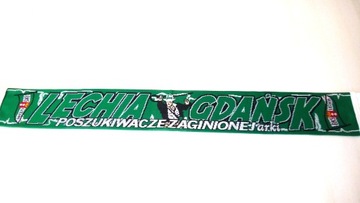 SZAL KIBICA LECHIA GDAŃSK- DWUSTRONNY DZIANY.