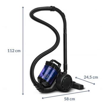 БЕЗРЕШЕННЫЙ ЦИКЛОННЫЙ ПЫЛЕСОС ZEEGMA HEPA H13 2.5