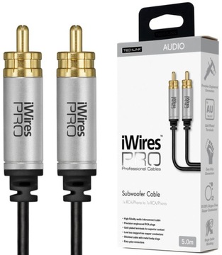 Кабель сабвуфера Techlink 711055 стандарт (RCA - RCA) 5 м