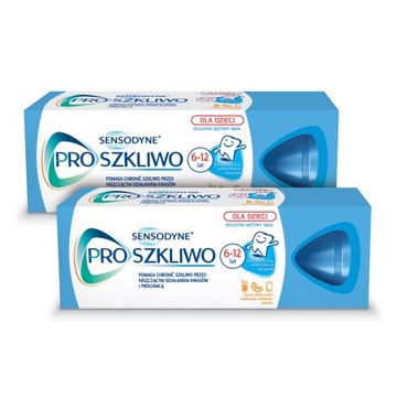 Sensodyne ProSzkliwo Pasta do zębów dla dzieci w wieku 6-12 lat 50 ml x2