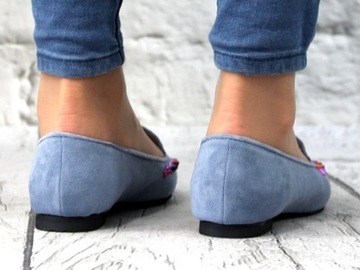 БАЛЕТКИ ЖЕНСКИЕ LORDSY ЗАМШЕВЫЕ ТУФЛИ JETS размер 37