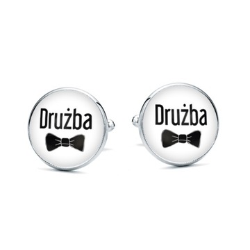 Spinki do mankietów DRUŻBA ślub wesele świadek