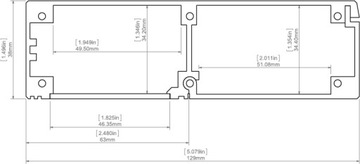 KLUŚ KIDES светодиодный профиль из анодированного алюминия -2м