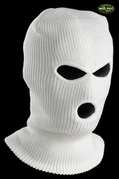 БАЛАКЛАВА БАЛАКЛАВА - 3 отверстия / акрил / БЕЛЫЙ