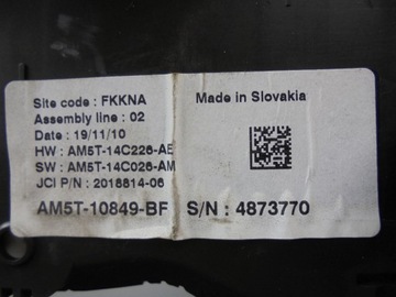 ЧАСЫ-СЧЕТЧИК AM5T-10849-BF FORD C-MAX II GRAND