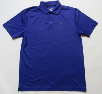 Under Armour HEAT GEAR ORYGINALNE FIOLETOWE POLO L