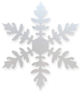 Nalepki ŚNIEŻYNKA Płatek śniegu SZYBY Frosted 12cm