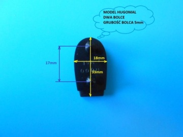 Прочные клапаны HUGOMAL, черные, 2 штифта.