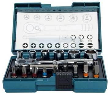 MAKITA B-54081 ZESTAW BITÓW I NASADEK Z GRZECHOTKĄ