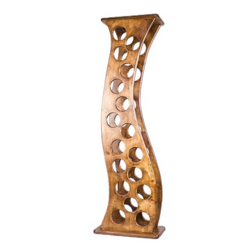 Stojak na wino do salonu NATURALNE DREWNO