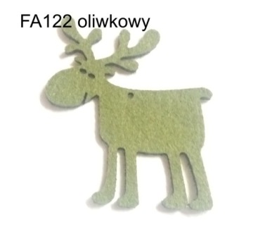 Новогодние украшения из оленьего фетра цвета для елки