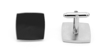 Классические запонки для черной рубашки