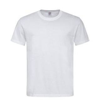 Мужская футболка белая с коротким рукавом XL