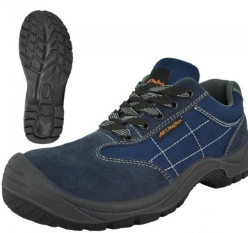 Buty półbuty robocze welurowe podnosek BPcanvas 46