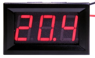 MIERNIK NAPIĘCIA WOLTOMIERZ LED DC 3-30V CZERWONY