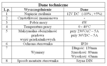 Программируемый контроллер на десять выходов, сигналы тревоги