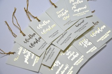 Позолоченные свадебные подвески «Водка» ECRU, 48 шт, 16 текстов