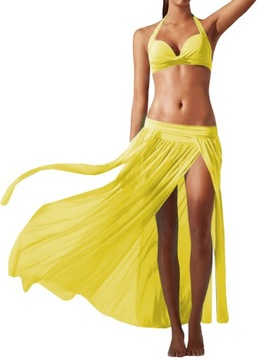 ЮБКА МАКСИ ДЛИННАЯ ПЛЯЖНАЯ, ТЮЛЬ AIRMAL, ЦВЕТА