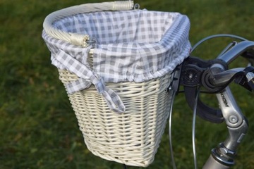 Корзина плетеная для ВЕЛОСИПЕДА, корзина-клик + накладка, 16 калибр.