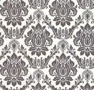 OKAZJA tapeta ORNAMENT CZARNY FLIZELINA zmywalna
