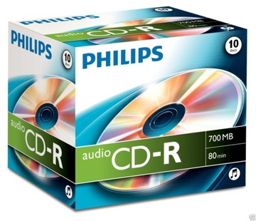 Philips CD-R Audio 10szt\ stacjonarne nagrywarki