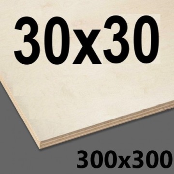 ФАНЕРА 3мм 30х30 КЛАСС 1 ЛАЗЕРНЫЙ ДЕКУПАЖ ЧПУ
