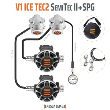 Tecline V1 ICE TEC2 zestaw SemiTec II z manometrem