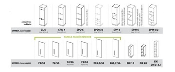 KUCHNIA MODUŁOWA VELLA BIAŁY/SZARY POŁYSK 340 CM