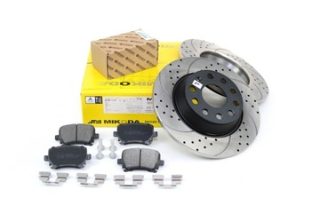TUNING TARCZE 286mm KLOCKI TYŁ SKODA OCTAVIA 2 RS