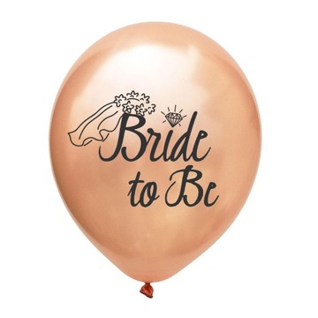 Najmodniejsze balony! BRIDE TO BE rosegold 5 sztuk na Wieczór Panieński P4