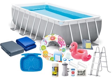 Садовый каркасный бассейн 488х244см INTEX 26792 6в1