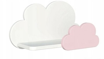 ДЕРЕВЯННАЯ ПОЛКА-ОБЛАКО ДЛЯ ДЕТЕЙ, РАЗНЫЕ ЦВЕТА