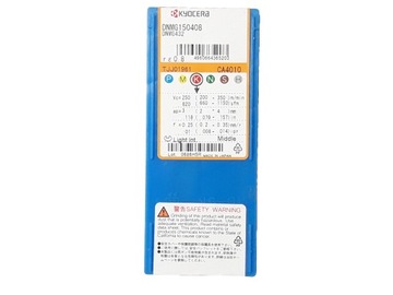 PŁYTKI SKRAWAJĄCE DNMG 150408 CA4010 KYOCERA