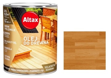 ALTAX OLEJ DO DREWNA I TARASÓW - 0,75L - KASZTAN