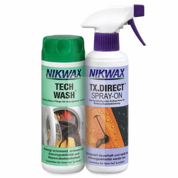 Nikwax Tech Wash 300мл + ТХ. Прямой спрей 300мл