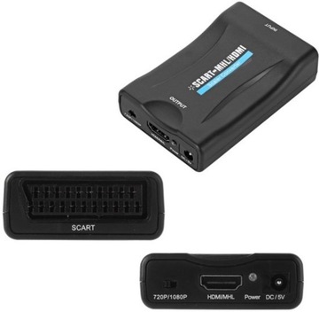 КОНВЕРТЕР ЗВУКОВОГО ИЗОБРАЖЕНИЯ EURO SCART - АДАПТЕР HDMI