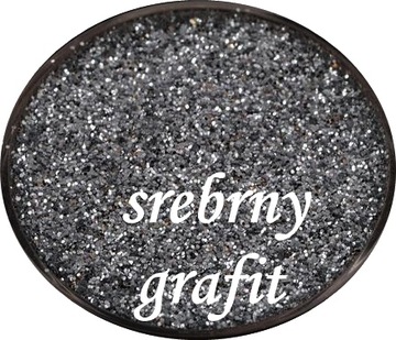 BROKAT SREBRNY- GRAFIT 0,2 mm SYPKI , OZDOBNY 50g
