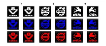 Именная табличка LOGO LED 16x16 2шт + БЕСПЛАТНО