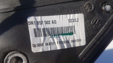 VOLKSWAGEN OE 5N1857502AG ZRCÁTKO PIN