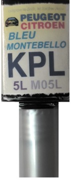 CITROEN PEUGEOT KPL 5L BLEU MONTEBELLO LAKIER ZAPRAWKA DO RYS 10 ML ARA