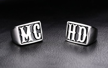 Печатка HD Harley для мотоциклиста, серебро, серебро