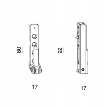 MACO НИЖНЯЯ ПЕТЛЯ для окон и дверей, кронштейн + петля