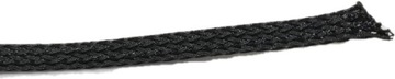 Oplot poliestrowy na przewody 3mm/6mm czarny 1m