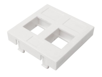 Moduł MEDIABOX 45x45 adapter 2xKEYSTONE biały