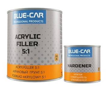 PODKŁAD AKRYLOWY CZARNY BLUE-CAR 1L KPL.
