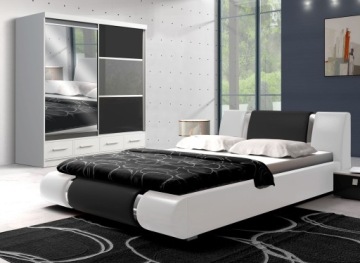 МЕБЕЛЬ ДЛЯ СПАЛЬНИ КРОВАТЬ, ШКАФ, КОМОД, ГЛЯНЦЕВЫЙ