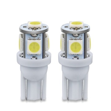 СВЕТОДИОДНАЯ ЛАМПОЧКА 5 SMD 5050 W5W T10 АРТ. БЕЛАЯ
